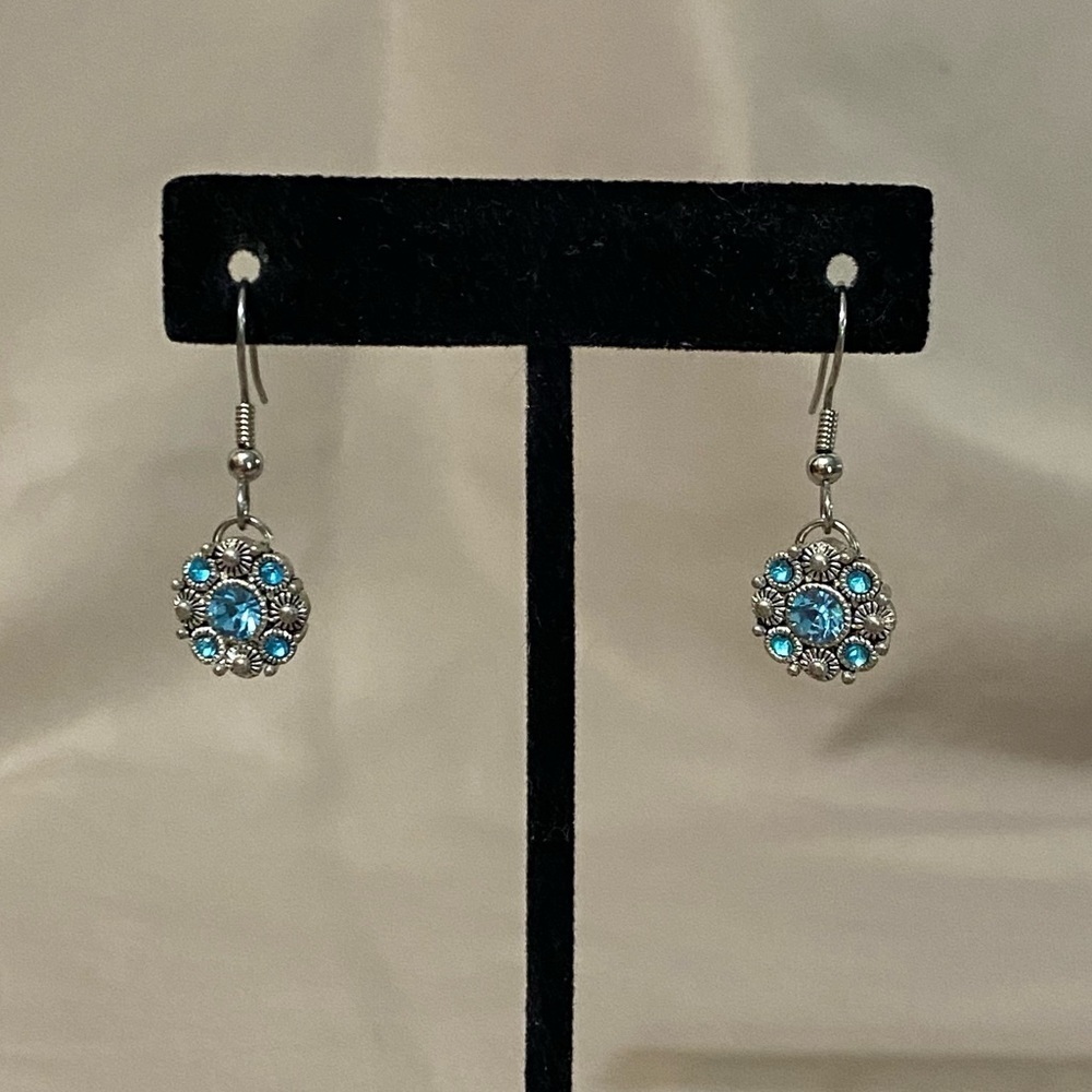 Silver & Gem Earrings